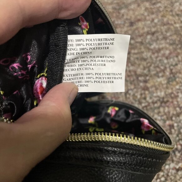 Betsey Johnson Loaf Makeup Bag ~ Bow Nanza ~ Black/White - NWT - Picture 7 of 8